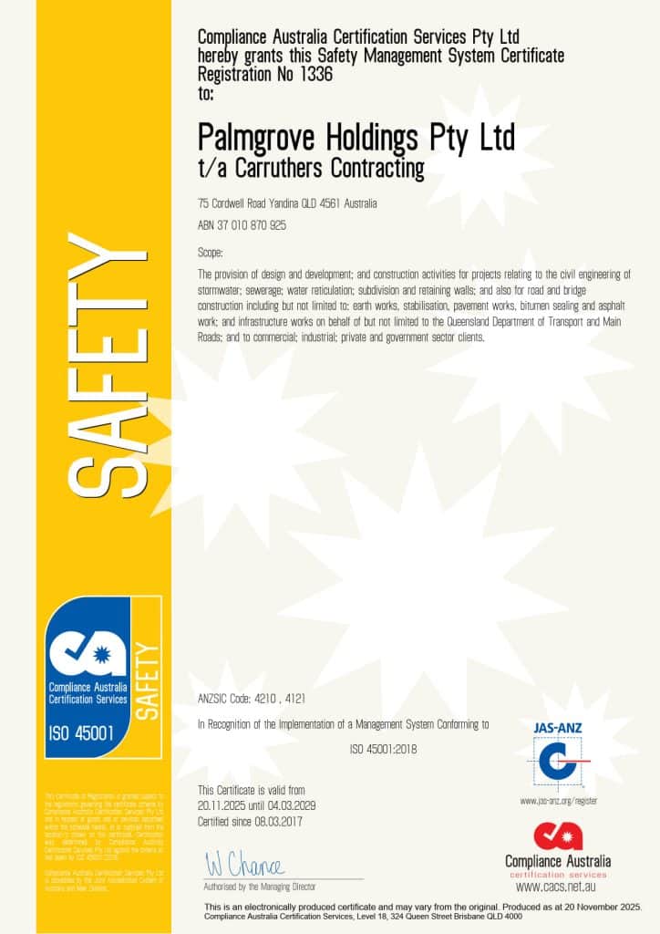 Palmgrove Holdings Pty Ltd Ohs Cert 1